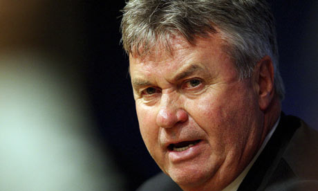 Chelsea manager Guus Hiddink during the press conference